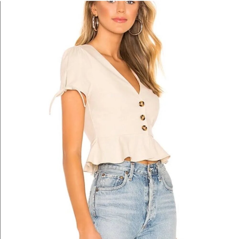 Superdown X Revolve Alana Button Front Top In Toa… - image 4